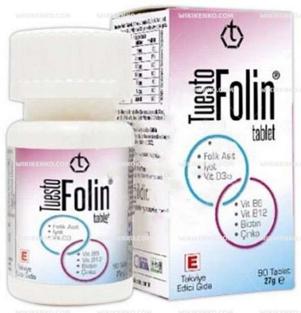 Tuesto Folin Cinko, D Vitamini, B6 Vitamini, B12 Vitamini, Folik Asit, Iyot, Biotin Iceren Teg