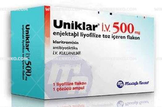 Uniklar Iv Injection Liyofilize Powder Iceren Vial