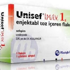 Unisef Im/Iv Injection Powder Iceren Vial  1 G