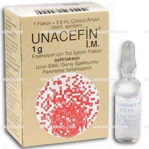 Unacefin I.M. Injection Icin Powder Iceren Vial  1 G