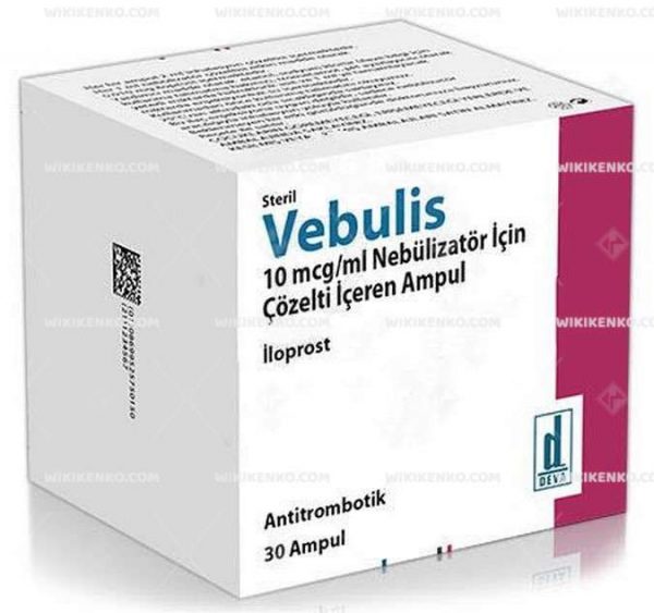 Vebulis Nebulizator Icin Solution Iceren Ampul
