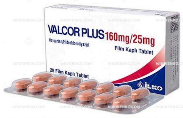 Valcor Plus Film Coated Tablet 160 Mg/25Mg
