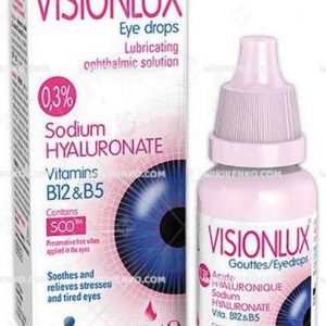 Visionlux Hiyaluronik Asit, Vitamin B5, Vitamin B12 Ve Temel Elektrolitler Ic. Kayganlastirici Eye