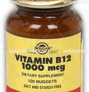 Vitamin B12 Hizli Emilen Sublingual Tabletleri