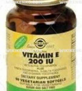 Vitamin E 200 Iu Vegetarian Softgels