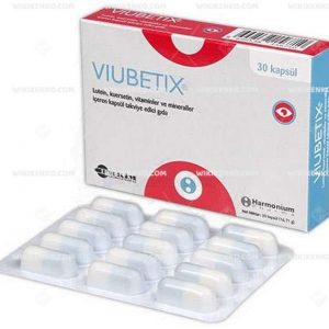 Viubetix Lutein, Kuersetin, Vitamins Ve Mineraller Iceren Capsule Takviye Edici Gida