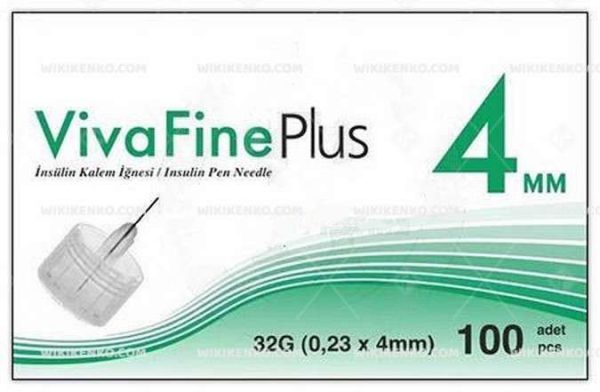 Viva Fine Plus Insulin Kalem Needle 4 Mm (32G)