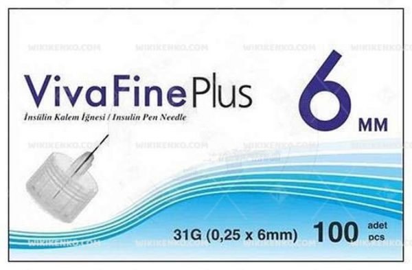 Viva Fine Plus Insulin Kalem Needle 6 Mm (31G)