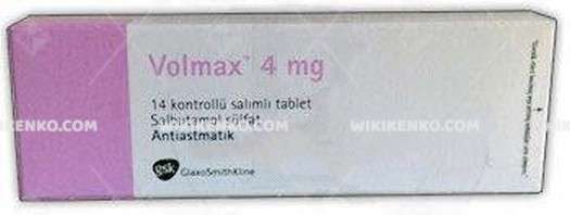 Volmax Kontrollu Salim Tablet 4 Mg