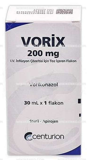 Vorix Iv Infusion Solution Icin Powder Iceren Vial