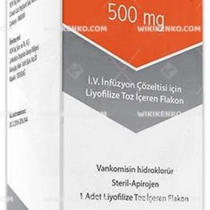 Vancomax I.V. Infusion Solution Icin Liyofilize Powder Iceren Vial 500 Mg