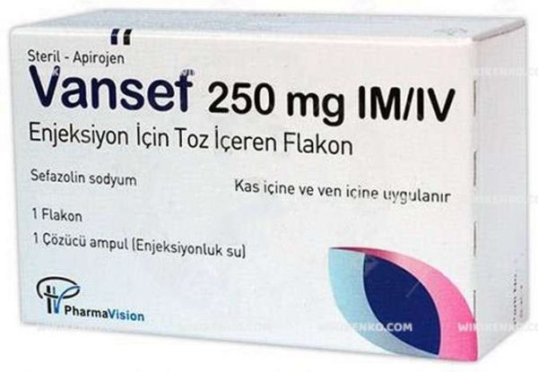 Vansef Im/Iv Injection Icin Powder Iceren Vial 250 Mg