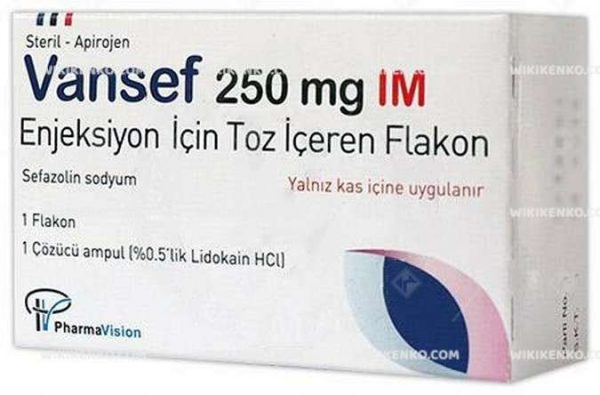 Vansef Im Injection Solution Icin Powder Iceren Vial 250 Mg