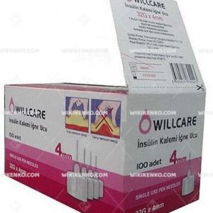 Willcare Insulin Kalemi Needle Ucu 4 Mm (32G)