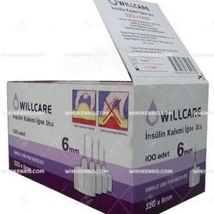 Willcare Insulin Kalemi Needle Ucu 6 Mm (32G)