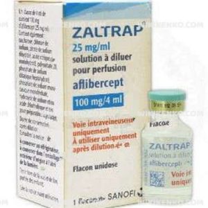 Zaltrap I.V. Infusionluk Konsantre Solution Iceren Vial 100 Mg/4Ml