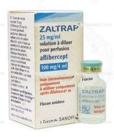 Zaltrap I.V. Infusionluk Konsantre Solution Iceren Vial 100 Mg/4Ml