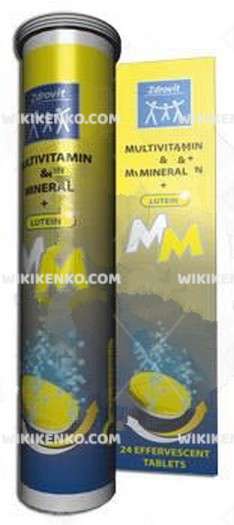 Zdrovit Multivitamin & Mineral + Lutein Efervesan Tablet