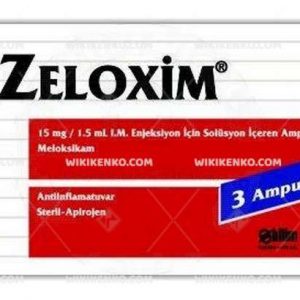 Zeloxim Im Injection Solution Iceren Ampul