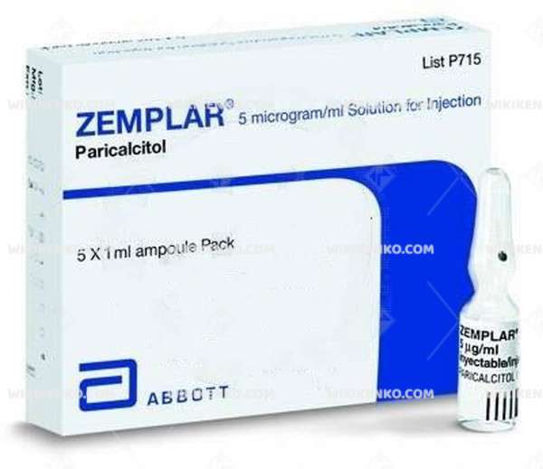 Zemplar Injection Solution Iceren Ampul 2 Mcg/Ml