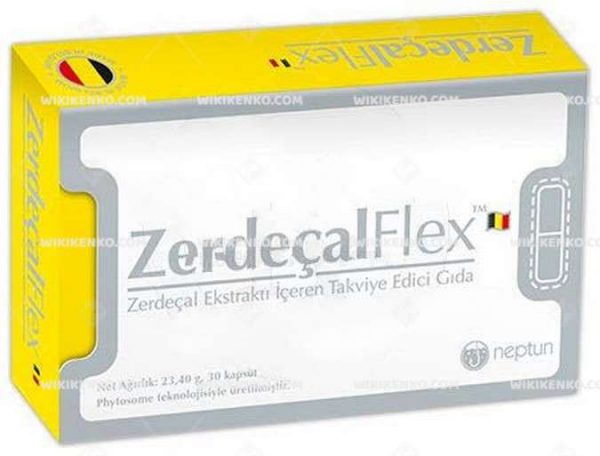Zerdecalflex Zerdecal Ekstrakti Iceren Takviye Edici Gida