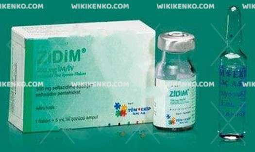Zidim Im/Iv Injection Powder Iceren Vial 1 G