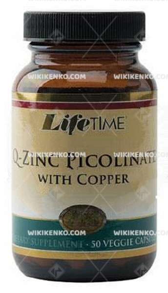 Life Time Zinc Picolinate With Copper Veggie Capsule