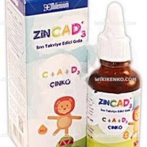 Zincad3 Vitamin Ve Mineral Iceren Liquid Takviye Edici Gida