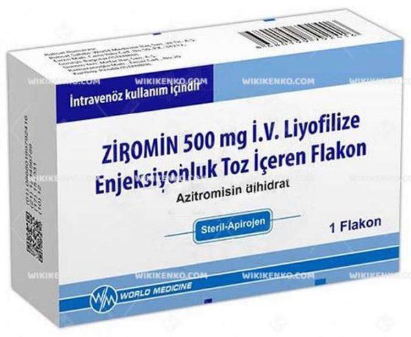 Ziromin I.V. Liyofilize Injection Powder Iceren Vial