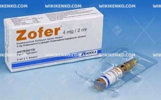 Zofer Injection Solution Iceren Ampul 4 Mg/2Ml