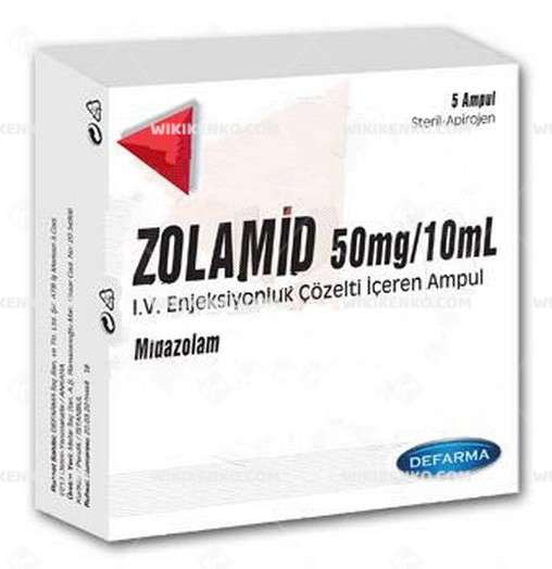 Zolamid I.V./I.M./Rektal Kullanim Icin Solution Iceren Ampul 50 Mg/10Ml