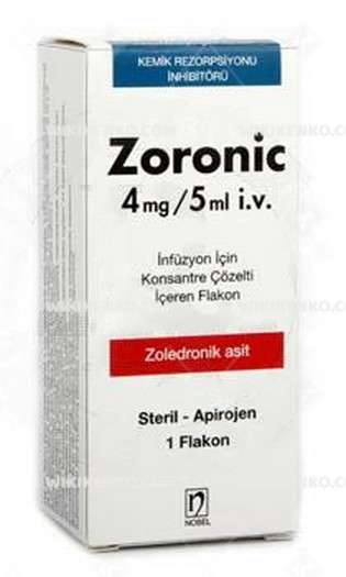 Zoronic I.V Infusion Icin Konsantre Solution Iceren Vial