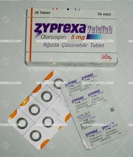 Zyprexa Velotab Agizda Dagilabilir Tablet 5 Mg
