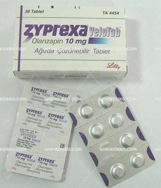 Zyprexa Velotab Agizda Dagilabilir Tablet 10 Mg