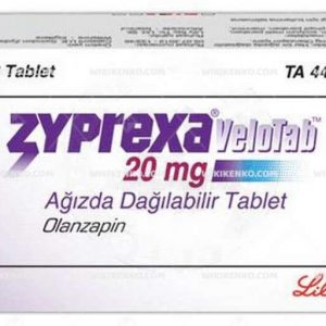 Zyprexa Velotab Agizda Dagilabilir Tablet 20 Mg