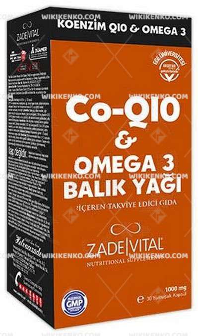 Zade Vital Koenzim Q10 & Omega 3 Soft Capsule