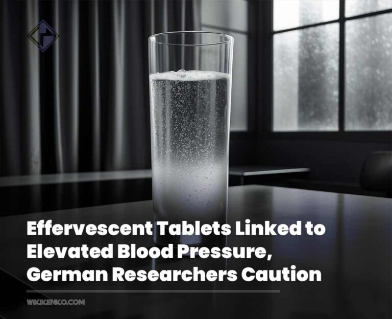 Effervescent Tablets Linked to Elevated Blood Pressure, German Researchers Caution